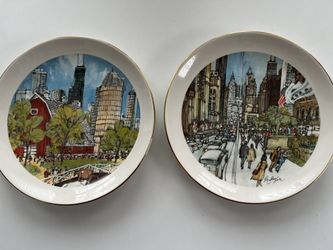 Two Beautiful Chicago Plates