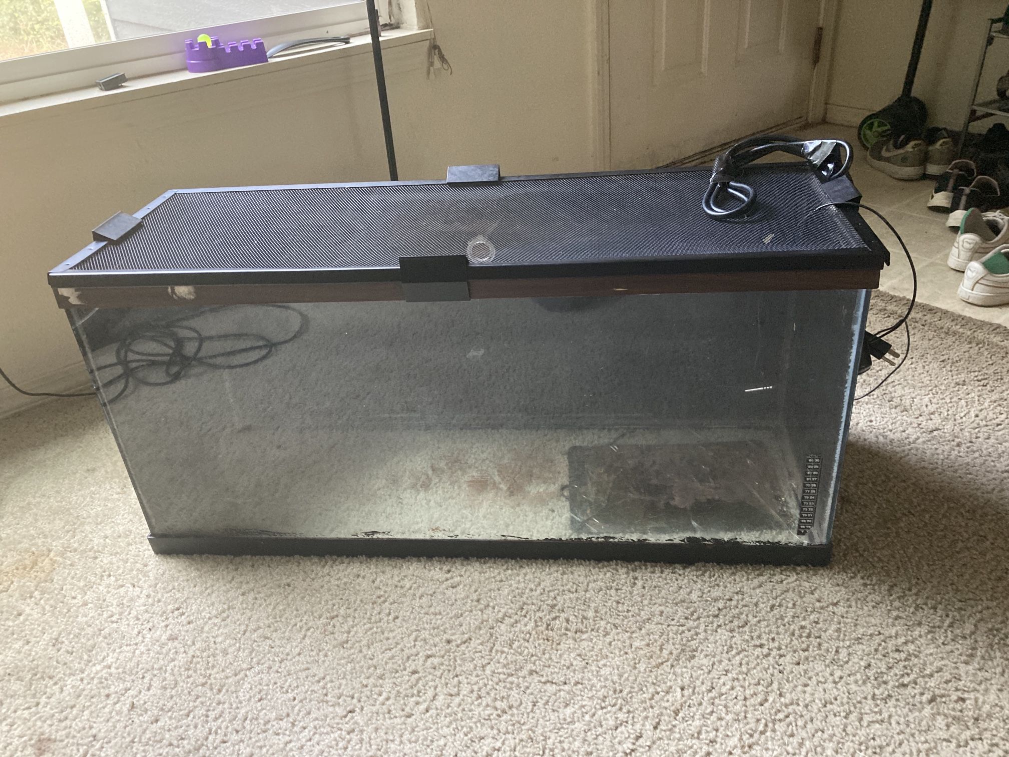 50 Gallon Tank With Clips, Thermostat, Heat pad