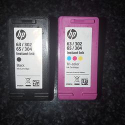 HP INK 63 65 392 304 COLOR AND BLACK