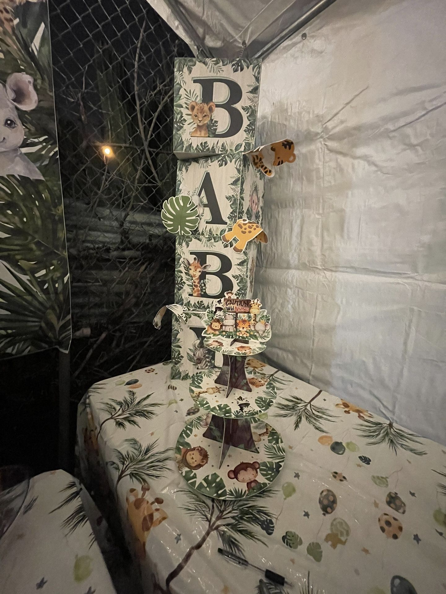 Safari Theme Baby Shower Decorations