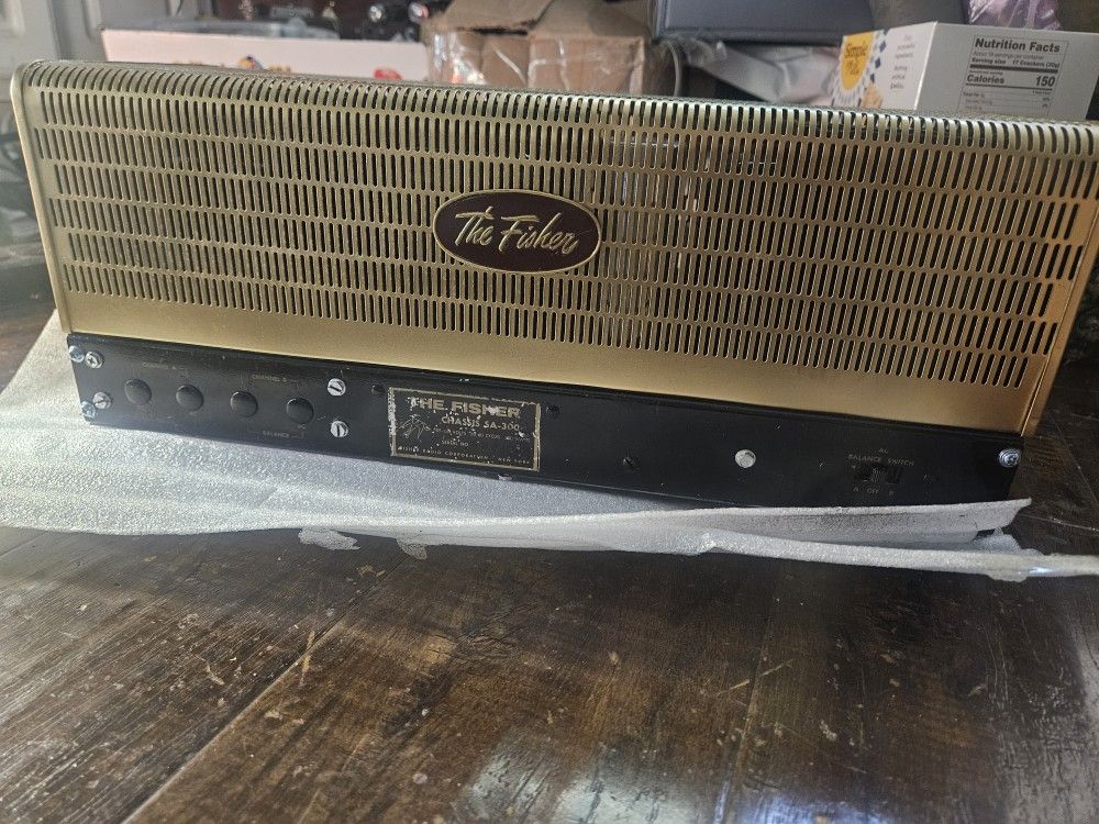 Fisher SA-300 EL-34 Push Pull Stereo Tube Amplifier