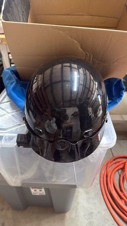 Black Gloss Hard Hat Safety Helmet