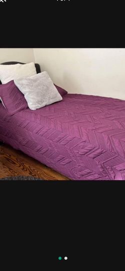 Girls Twin Quilt Bedding With 2 Pillow Cases