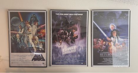 Star Wars Original Trilogy Framed Poster Set (3 Posters)