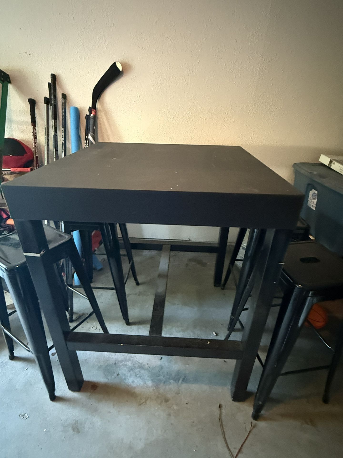 High Top Table and Stools $150 obo