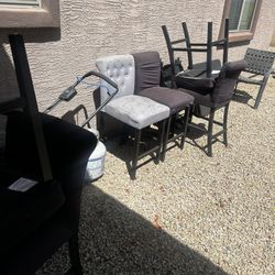 Six Barstool Chairs