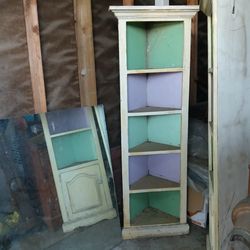 "VINTAGE CORNER SHELVES"