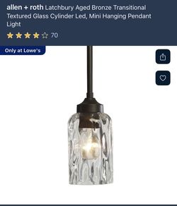 Allen + Roth Mini Pendant Light