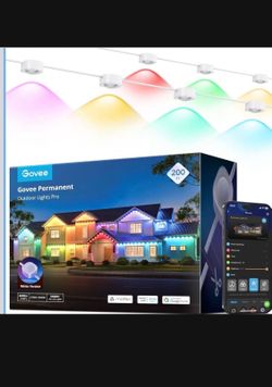 GOVEE permanent outdoor lights Pro 200ft white (new)
