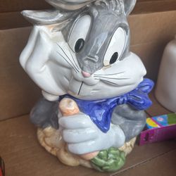 VINTAGE 1993 BUGS BUNNY Looney Tunes Cookie Jar Warner Bros