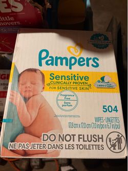Pampers sensitive wipes