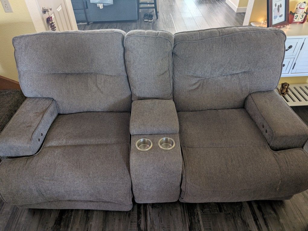 Gray Recliner Sectional Sofa -Used