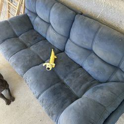 Small Blue sofa Futon
