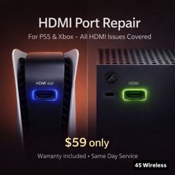 HDMI Port Repair PS5/Xbox - Same Day Service 