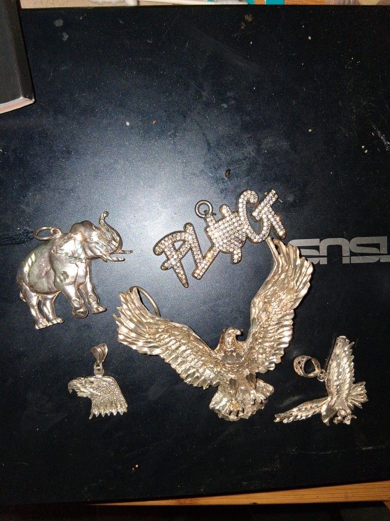 .923 Silver Pendants