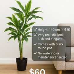 Cordyline Artificial Plant 140 cm – Great Condition 🌱