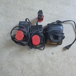 SNAP ON AND DEWALT CHARGER, 