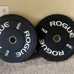 Rogue plates and Barbell 