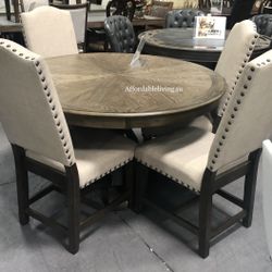 5 Pc Oak Dining Table Brand New In Box