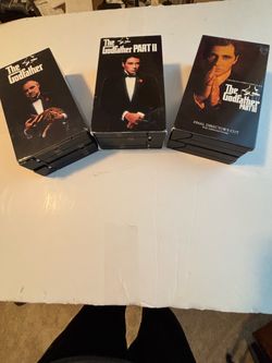 Very collectible three original GODFATHER VHS HI-FI VIDEO TAPES