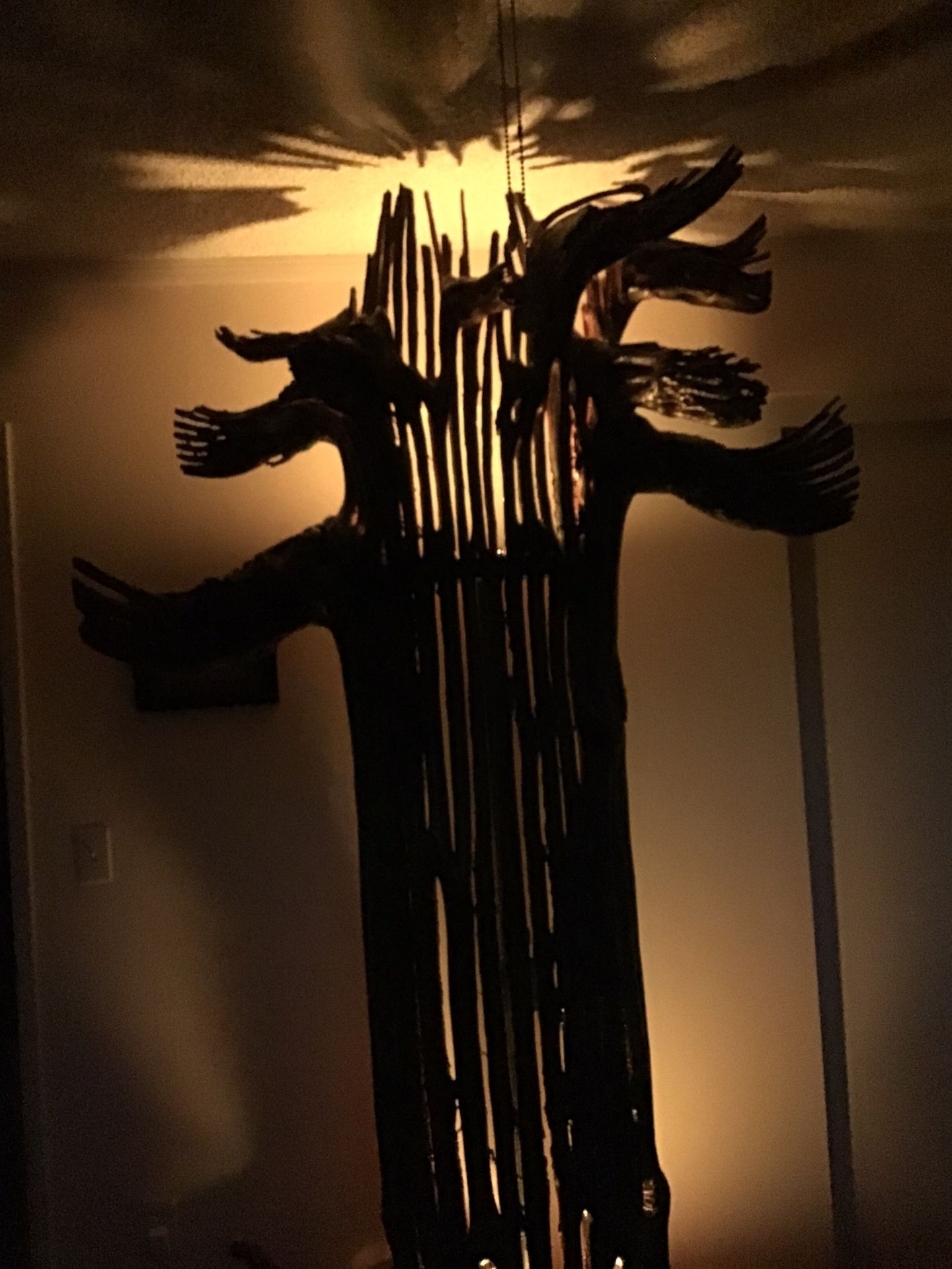 Custom Cactus Skeleton Floor Lamp!!