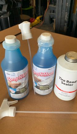 Spray and mount seat & tire bead sealer