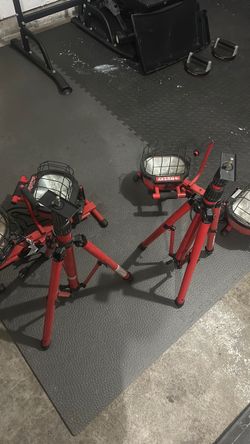 Husky Portable Work Lights on Tripod Stands