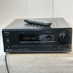 Onkyo THX EX 7.1 Surround Home Theater Receiver-Near New Condition with Onkyo Remote-Loaded with audio decoders, Inputs/outputs and Features