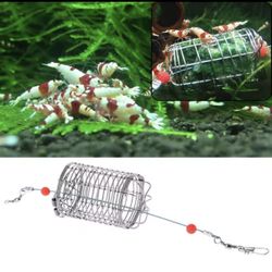 Shrimp Feeding Cage Fish Snail Tank Feeding Basket Steel