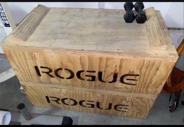 (2) Wooden Plyo Boxes Rogue