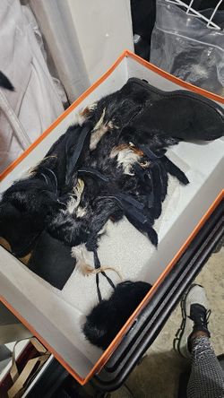 Black Feather Boots From Soho New York