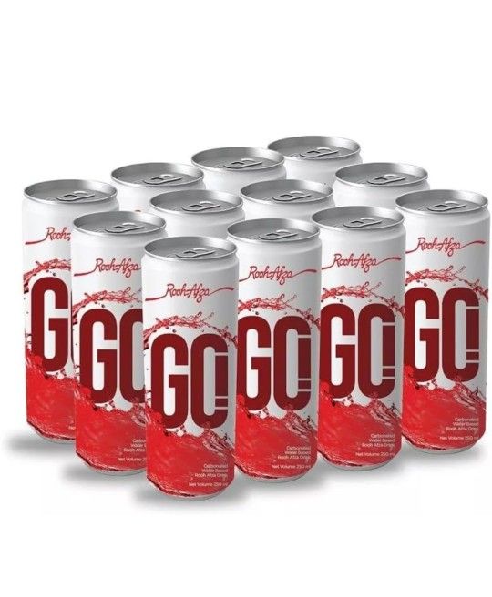 Hamdard Rooh Afza GO Drink 250mL X 12 Cans