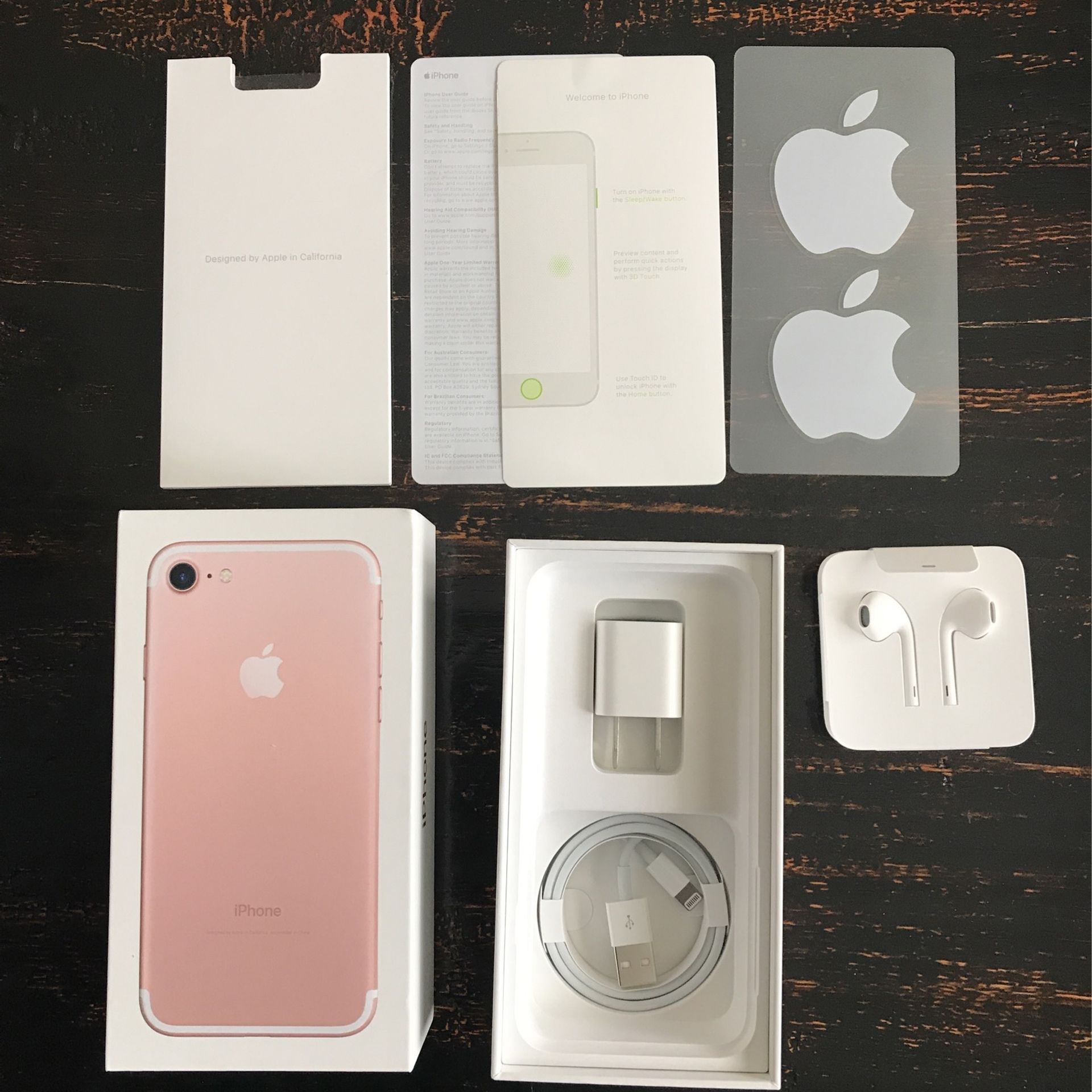 iPhone 7 128GB Case Only With Accessories Brand New