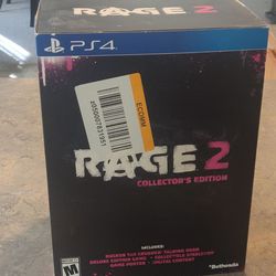 Rage 2 Collector's Edition New In Box