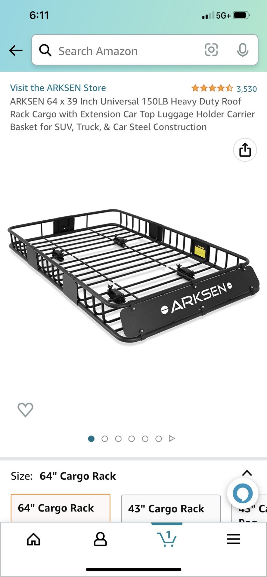 ARKSEN Roof Rack 64x39x6 for Sale in Anaheim, CA OfferUp