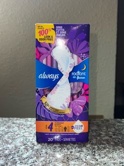 Always radiant pads size 4