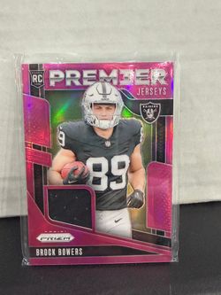2024 Panini Prizm Brock Bowers Raiders Jerseys Pink