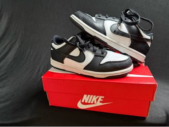 Nike Dunk Low Kids Size 2Y – Black White
