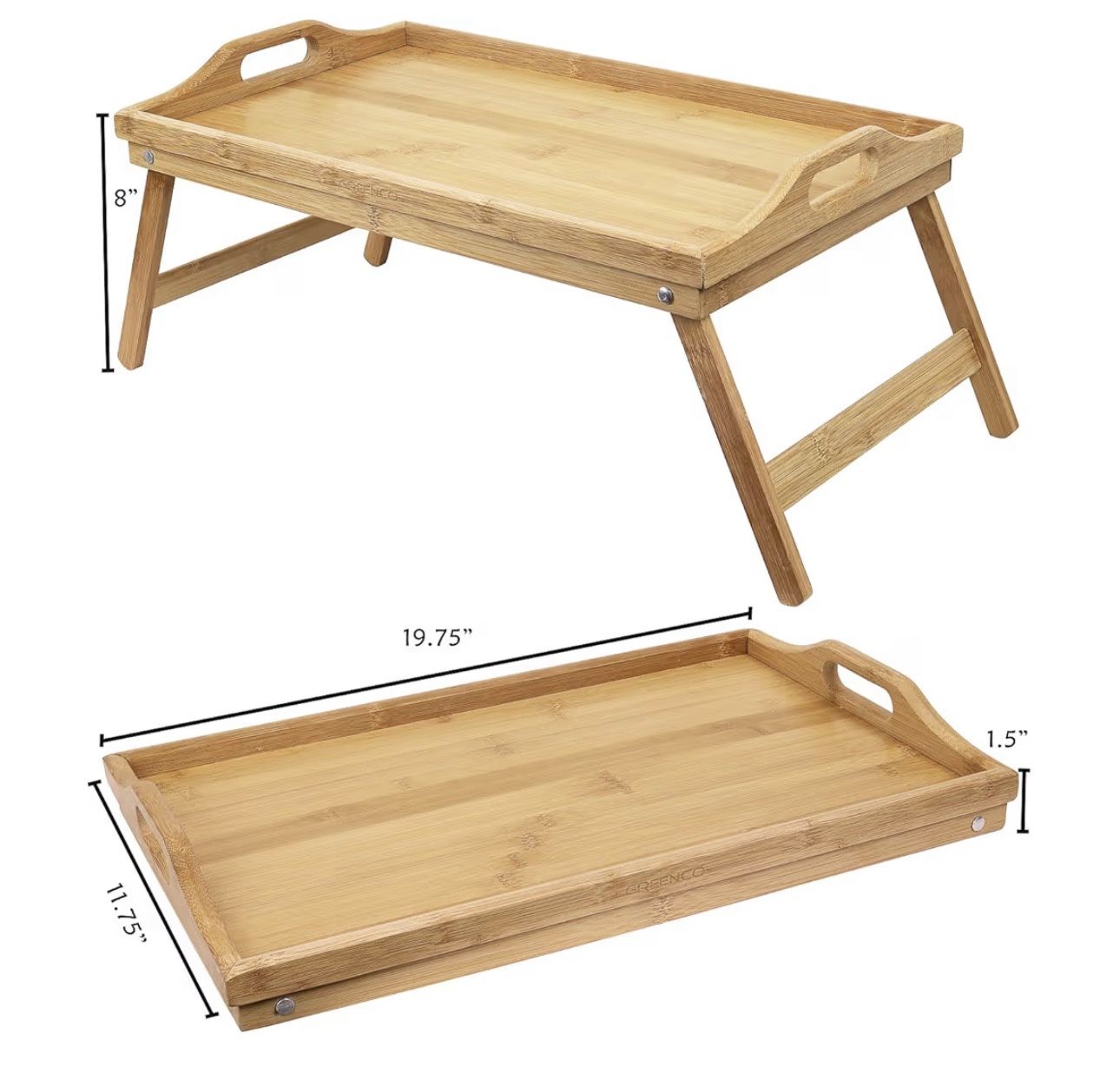 Wooden Table Tray Foldable