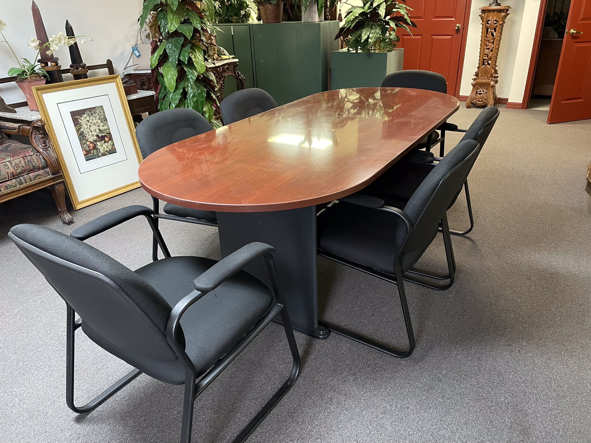 Conference Table With 6 Chairs