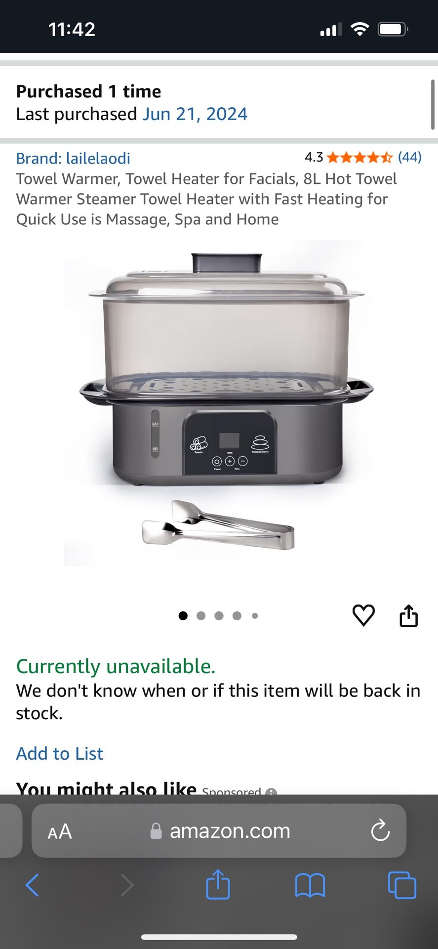 Brand New Towel Steamer 