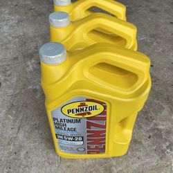 Pennzoil Platinum Full Synthetic 5w-20 3 Jugs Motor Oil