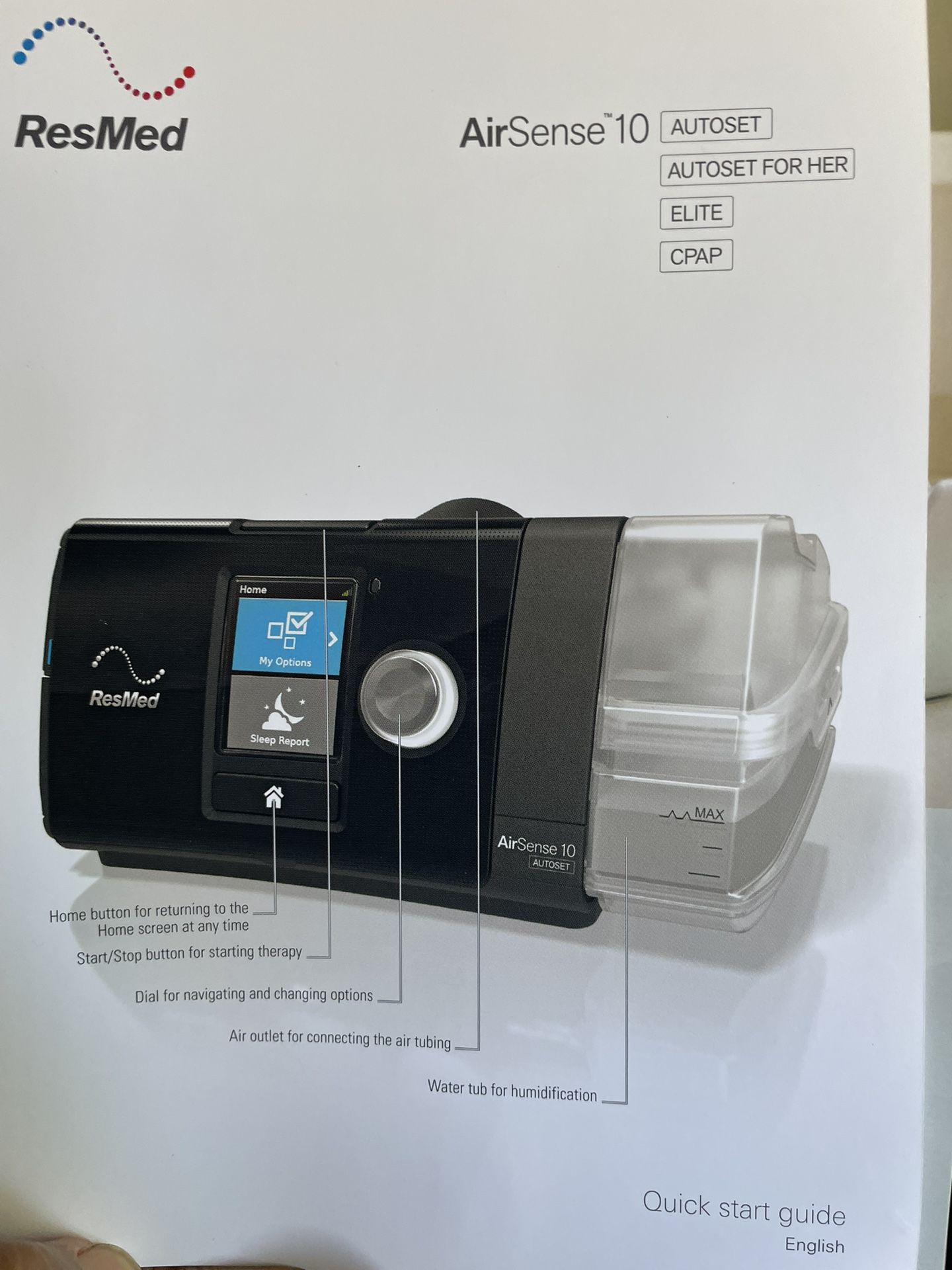 Air sense 10 CPAP machine Various Supplies