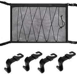 Car/SUV Ceiling Cargo Net Pocket | Car Roof Cargo Net | Interior Storage Bag Breathable