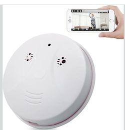 WiFi Mini Detector Camera,1080P Wireless Security Nanny Cam-No Audio
Smoke Detector Secret Camera with Motion Detection/Night Vision/Remote View for H