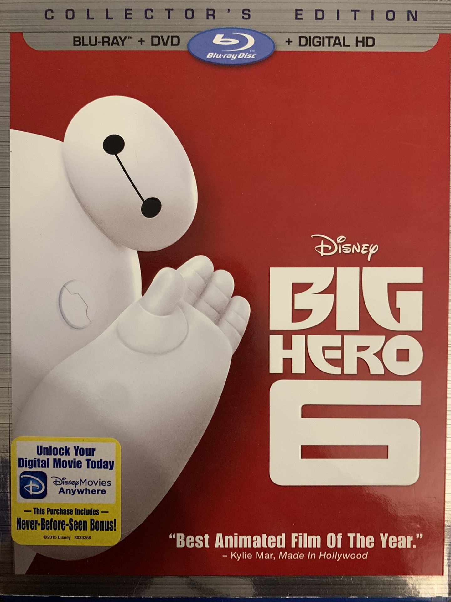 Disney's BIG HERO 6 Collector's Edition (Blu-Ray + DVD) for Sale