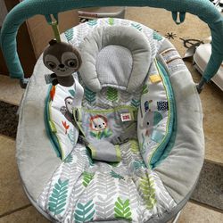 Bright Starts Comfy Baby Bouncer With Soothing Vibrations