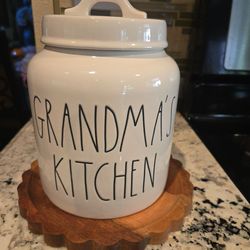 Rae Dunn Grandma's kitchen Canister
