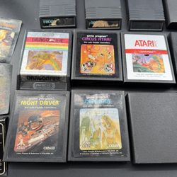 Lot Of 13  - Atari, ActiVision, Coleco and Parker Brothers Video Games Some Missing Labels
