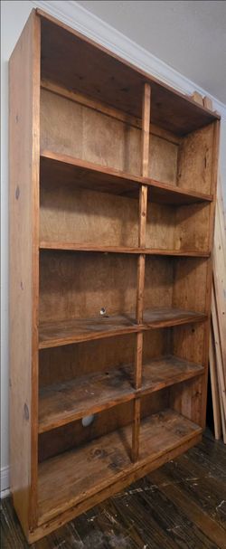 Large Solid Wood Bookcase